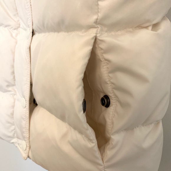 J. Crew white puffer down vest - Picture 8 of 8